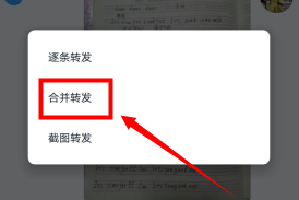 釘釘怎么合并轉(zhuǎn)發(fā)